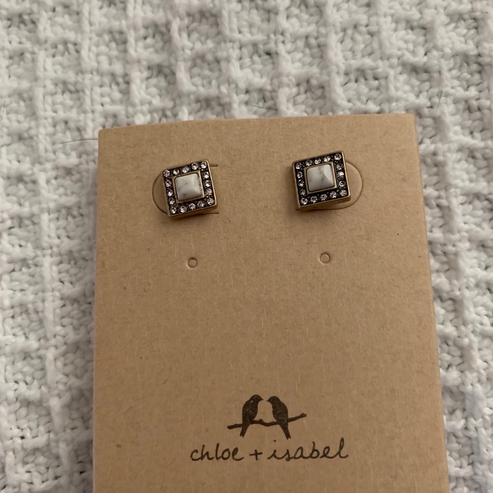 Dainty Chloe and Isabel  stud earrings